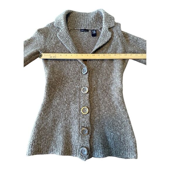 Moda International cardigan sweater brown Size S Wool Blend - Picture 5 of 8